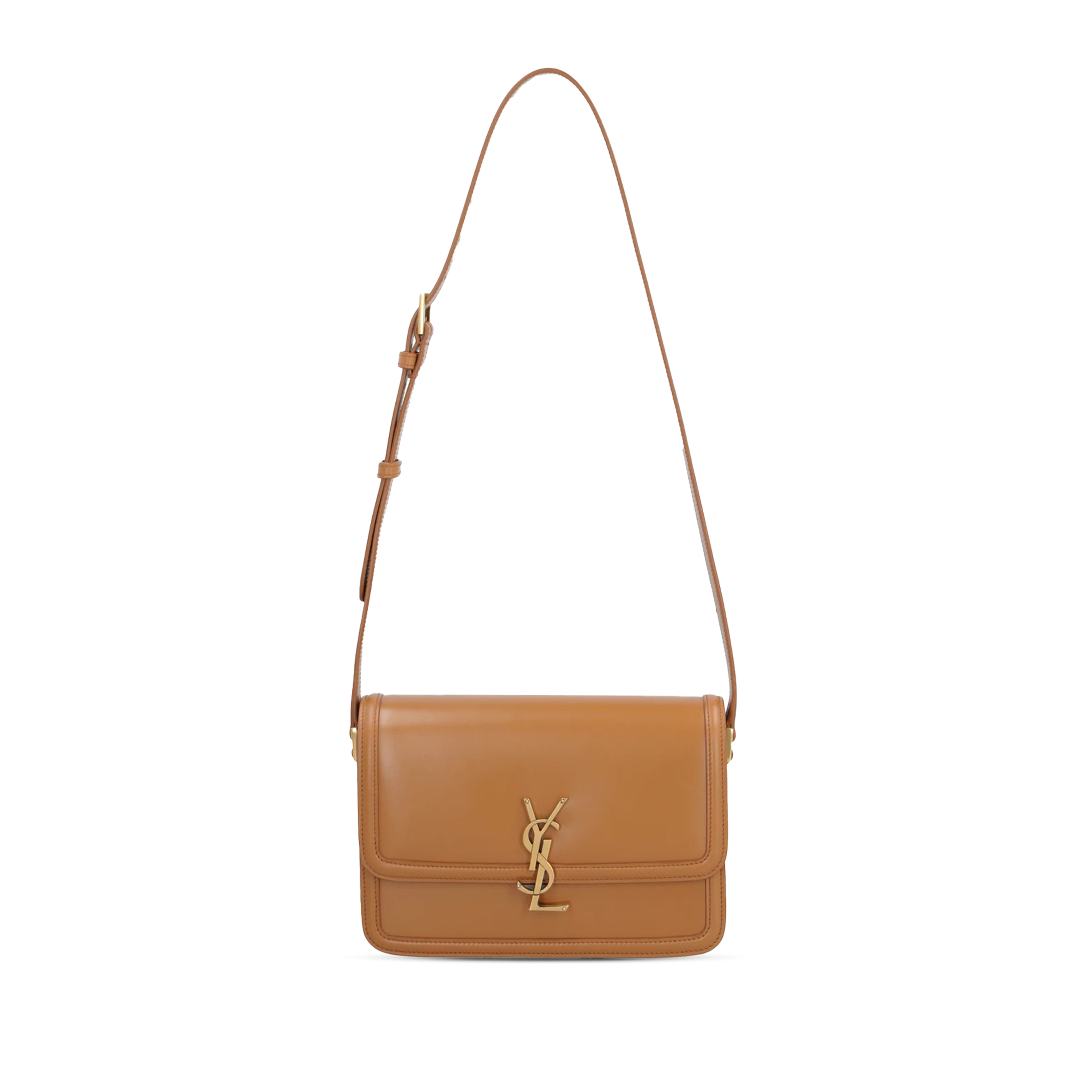 YSL SOLFERINO MEDIUM SATCHEL IN BOX SAINT LAURENT LEATHER 6343050SX0W7724 (23*16*6cm)